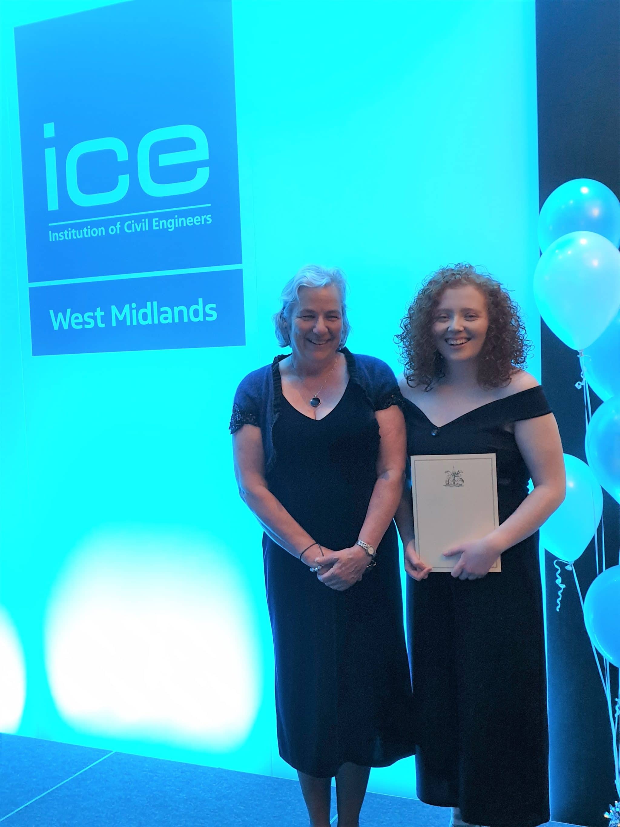 Emily and Deb at the ICE awards