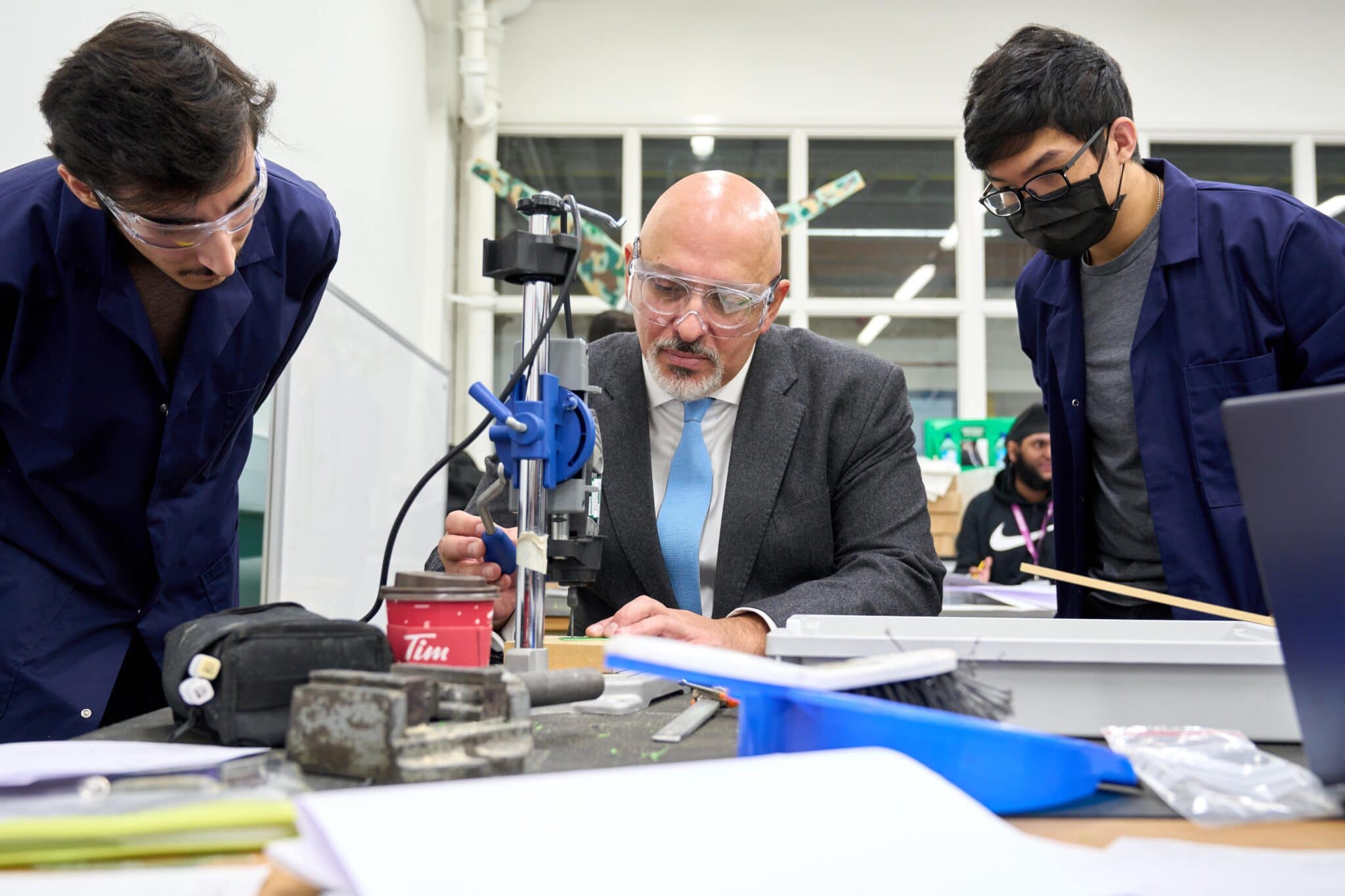 The Rt Hon Nadhim Zahawi MP, the Secretary of State for Education, at the GBSIoT Hub.