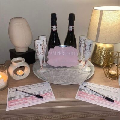 Pamper Party welcome table