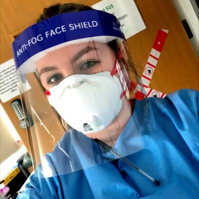 Health Student Abbie in PPE