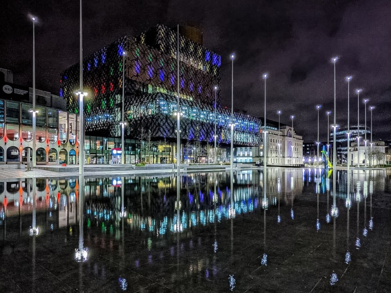 Birmingham Library at Night