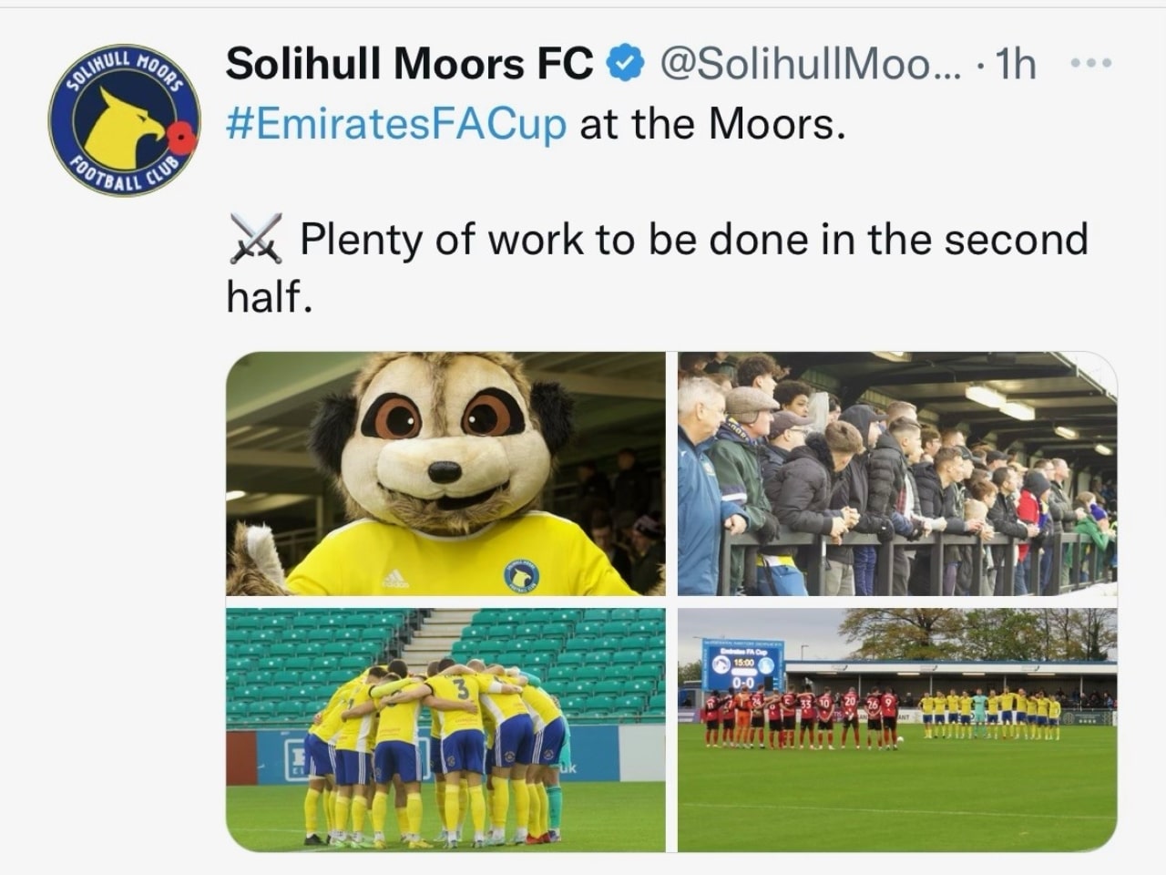 Solihull Moors FC at the Moors