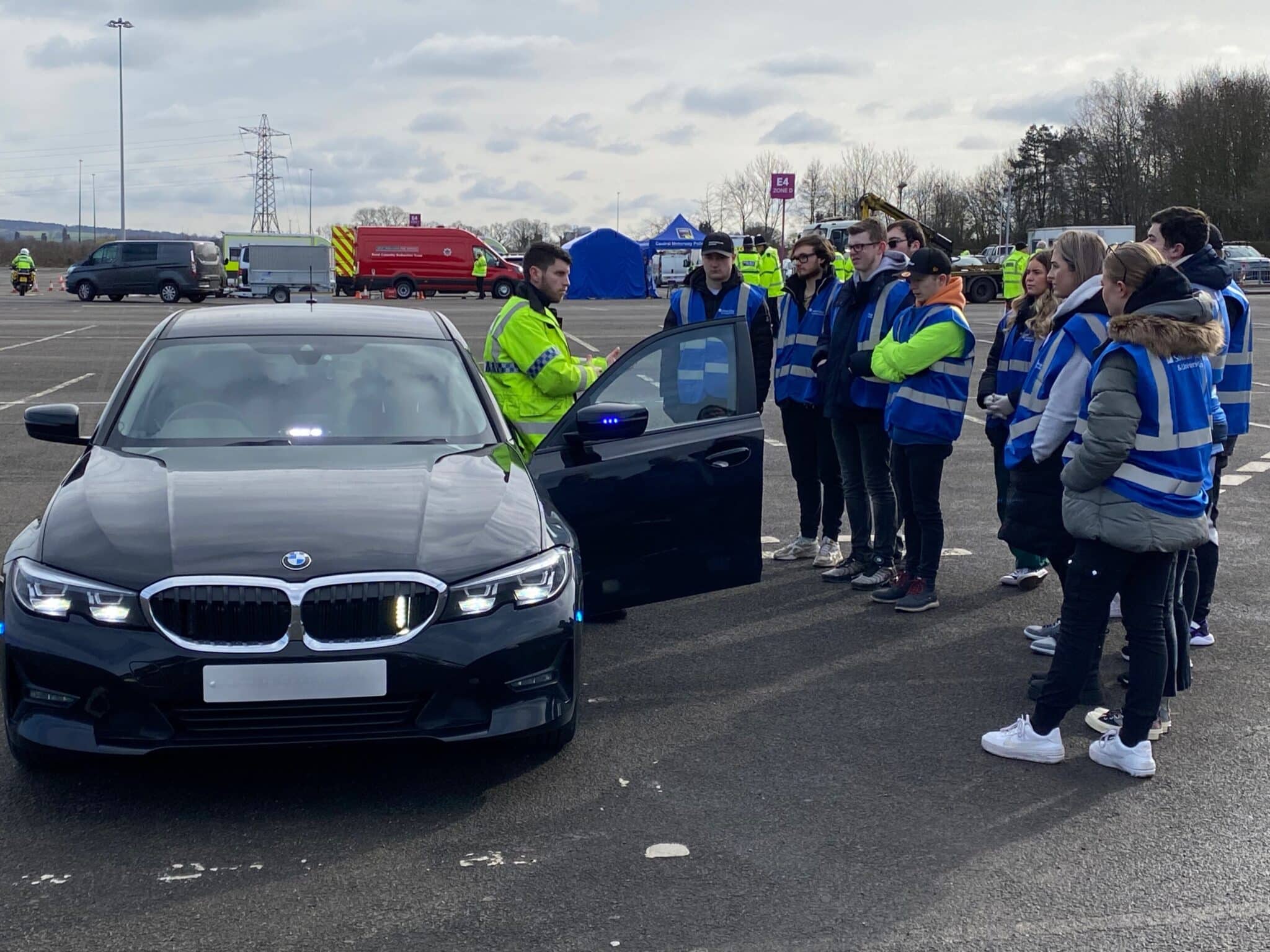 Policing students take part in live operation