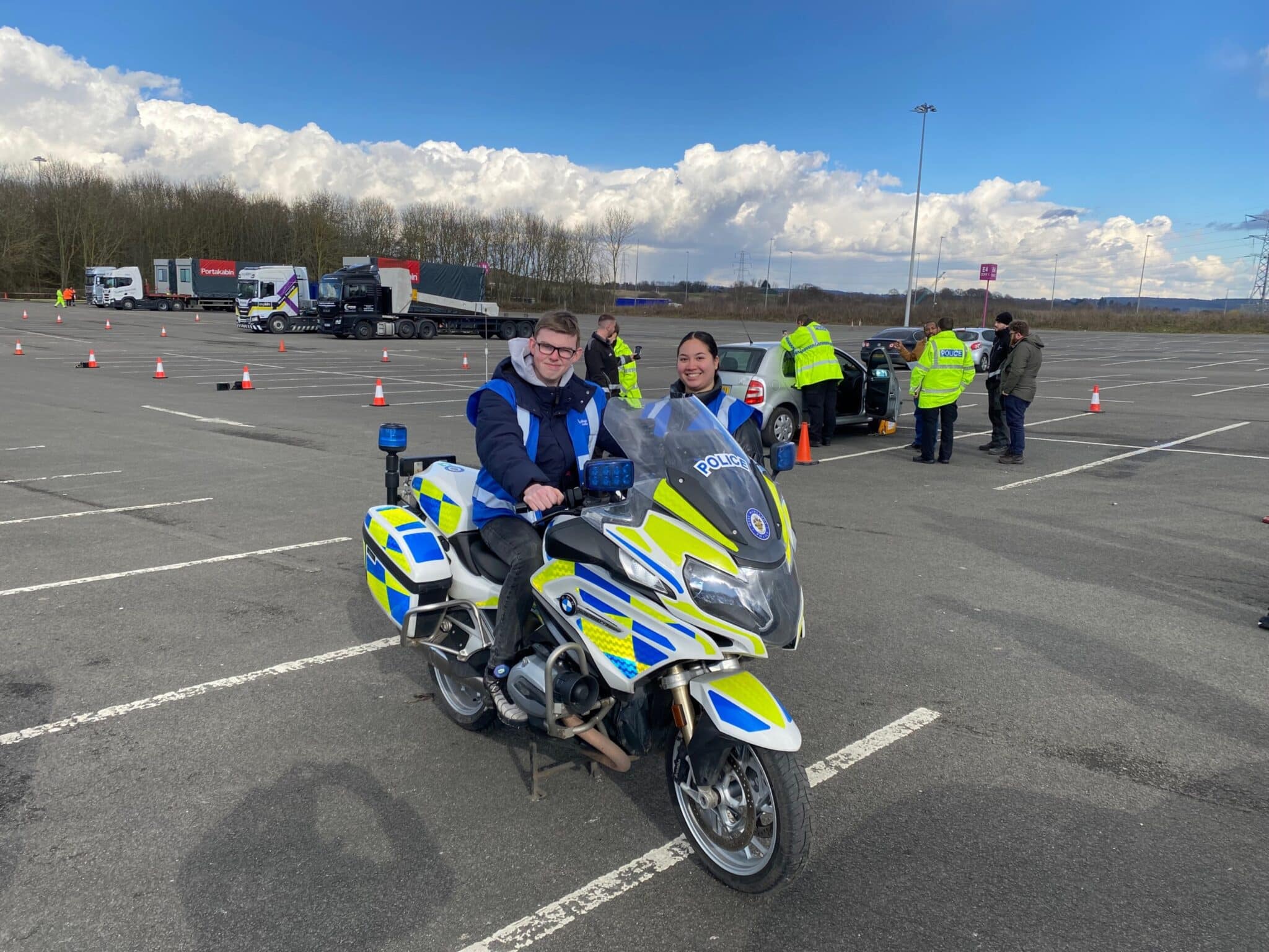 Policing students take part in live operation