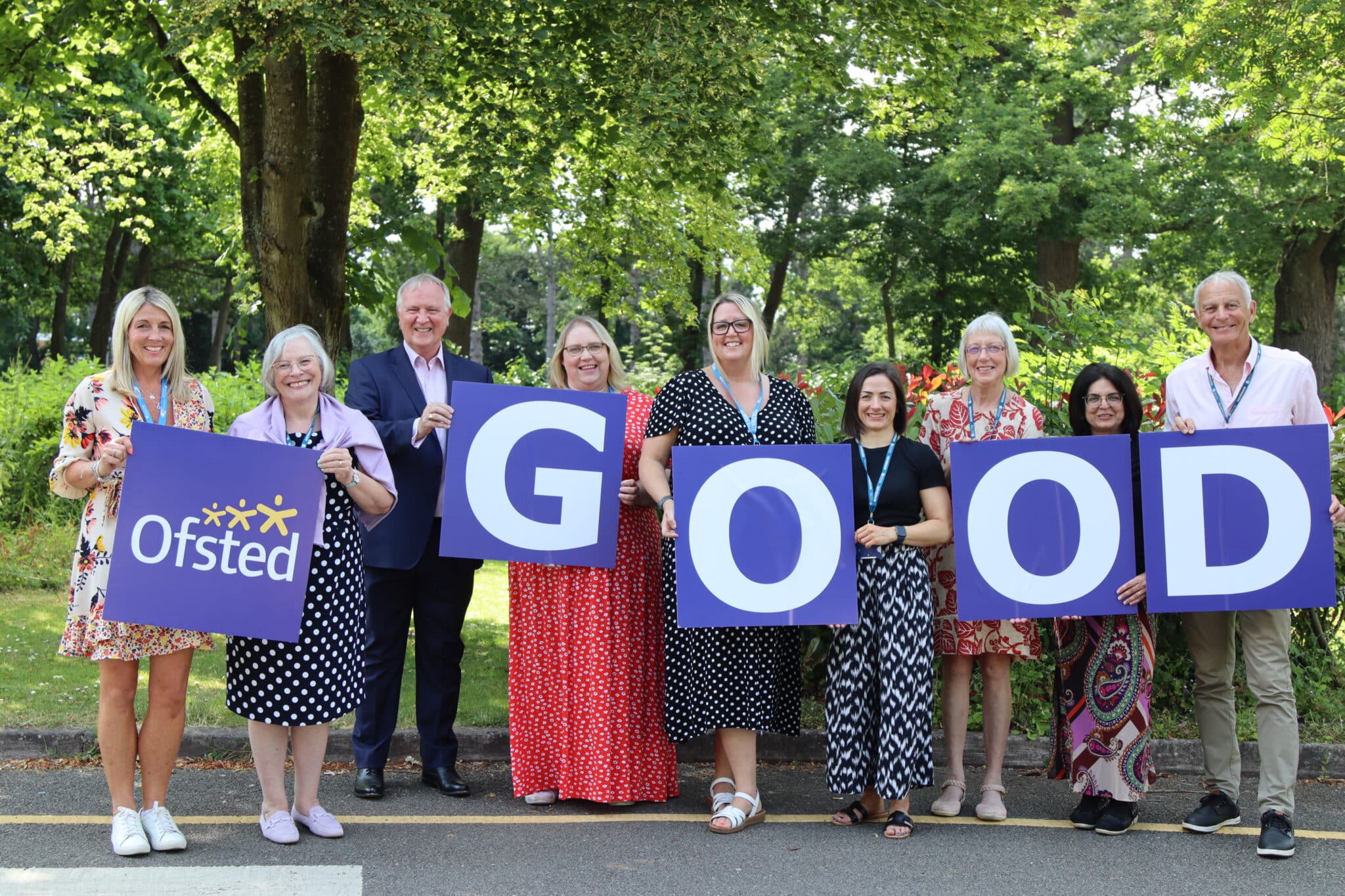 Governors celebrate Ofsted result