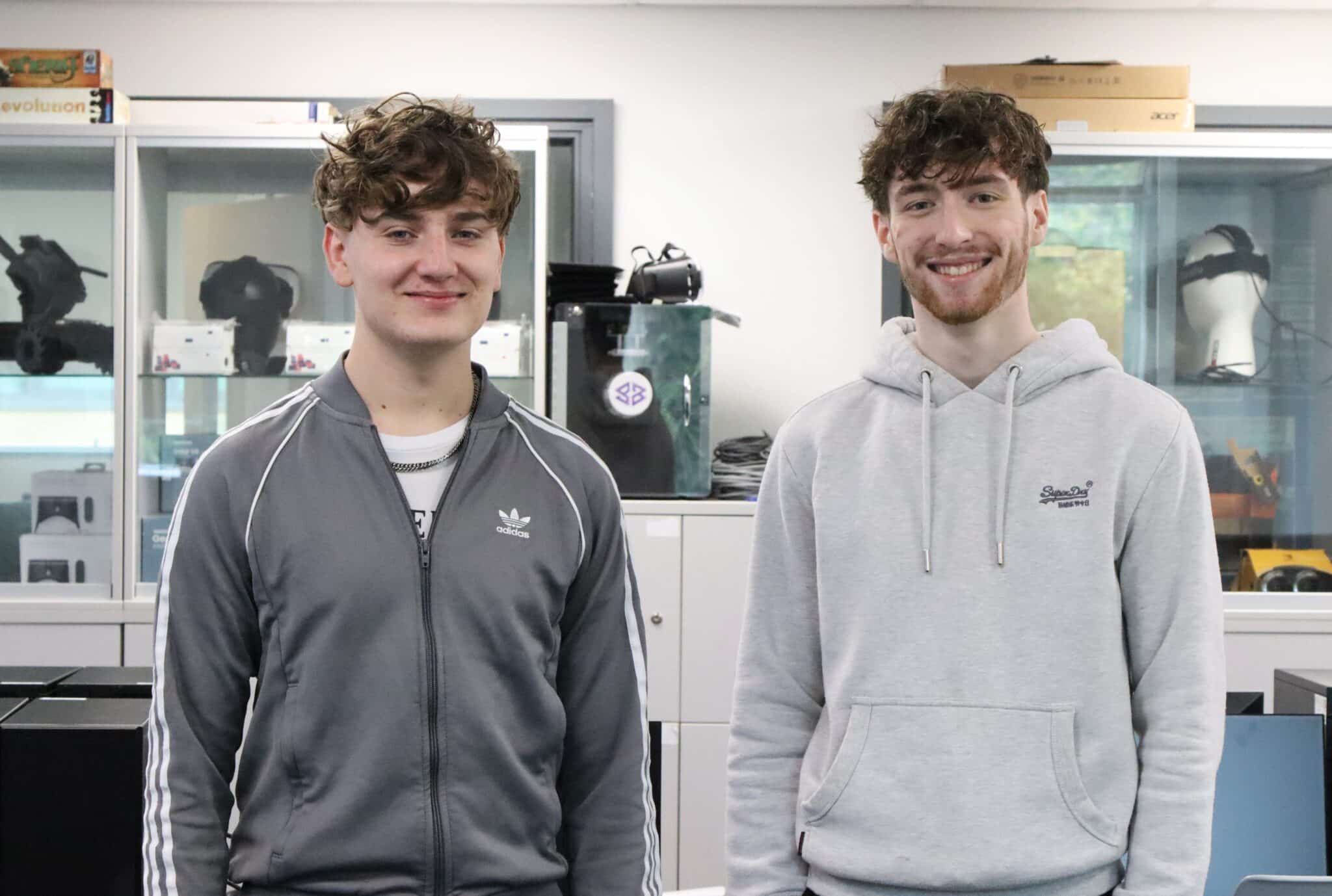 Matt and Josh in the Computing room