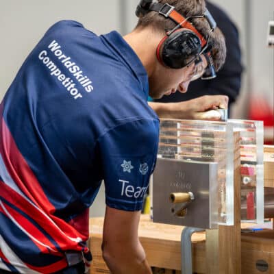 Bench Joinery Apprentice wins Silver at WorldSkills Lyon 2024- competitor