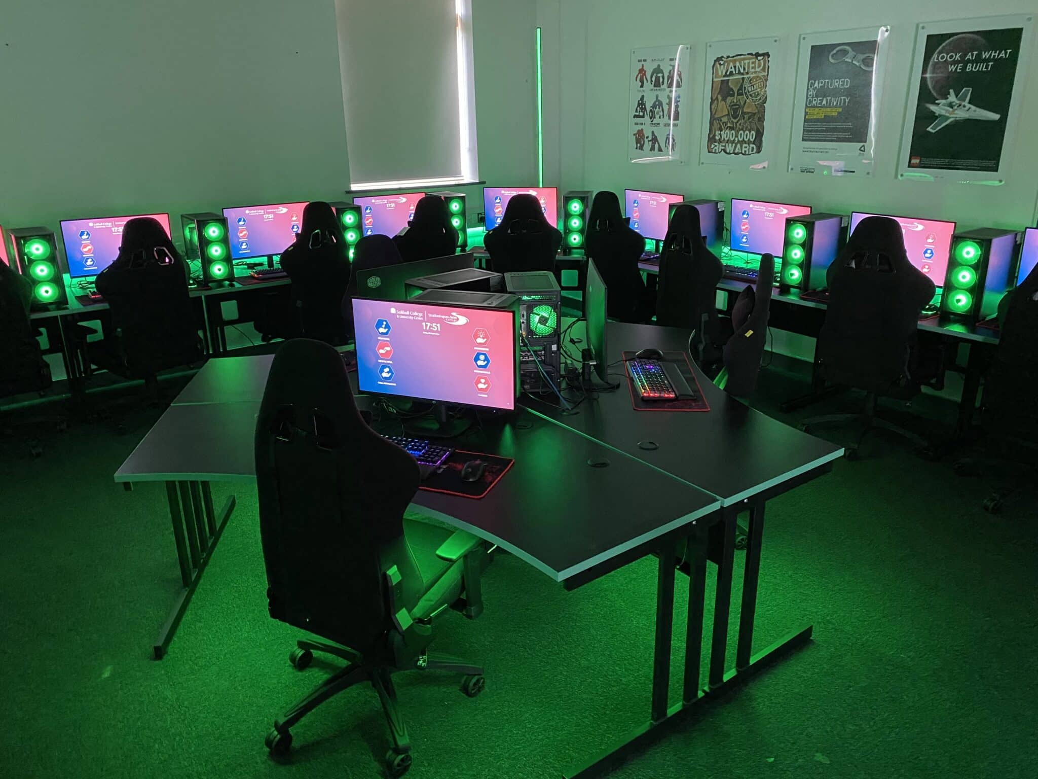 Solihull College esports classroom new lab