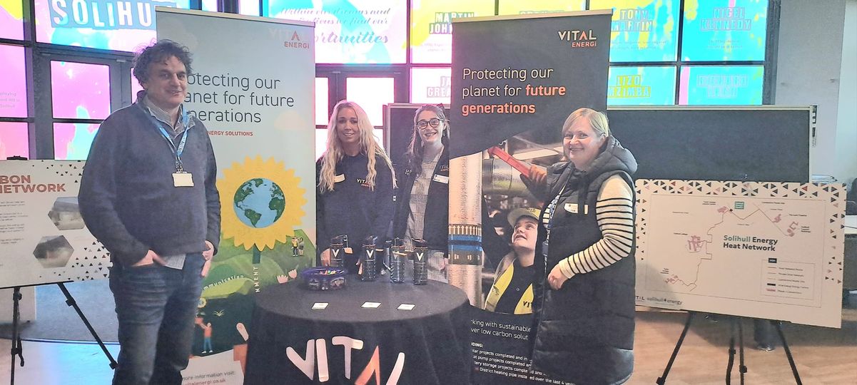 Vital Energi stand at Solihull College & University Centre